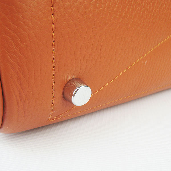 Best Replica Hermes Victoria Cowskin Leather Bags 2010 Orange H2802